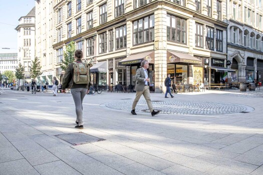 Hamburg (D), Townhall Quartier, La Linia Sand beige.